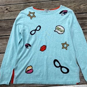 Lisa Todd  pop art cotton sweater.